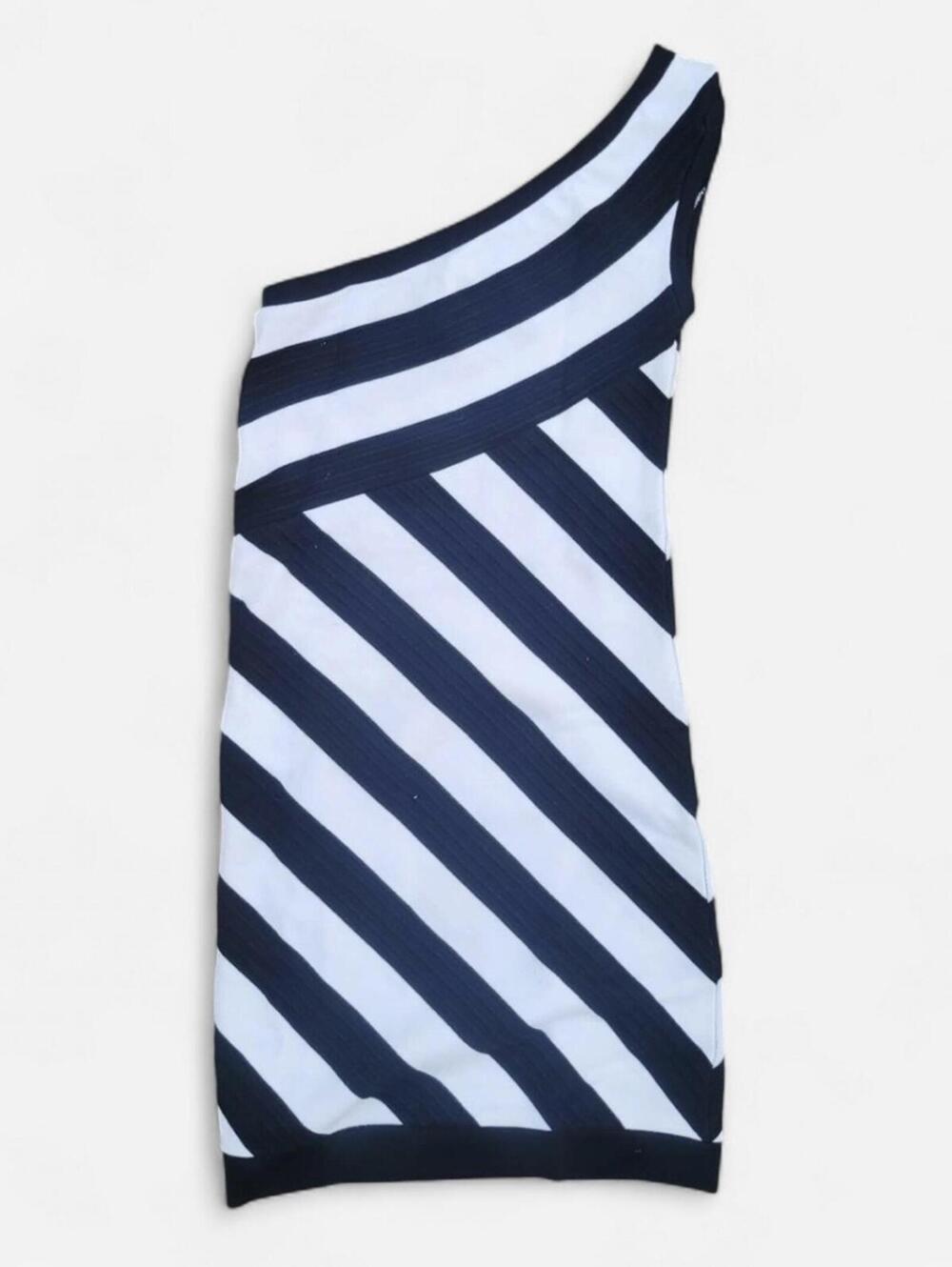 Debut Vintage Y2K Black and White Bandage Dress